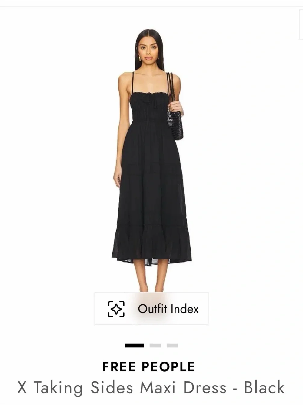 Free People Sage Green Strapless Tiered Maxi Dress - Picture 5 of 7